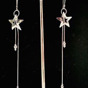 Dangling earrings .925 sterling silver